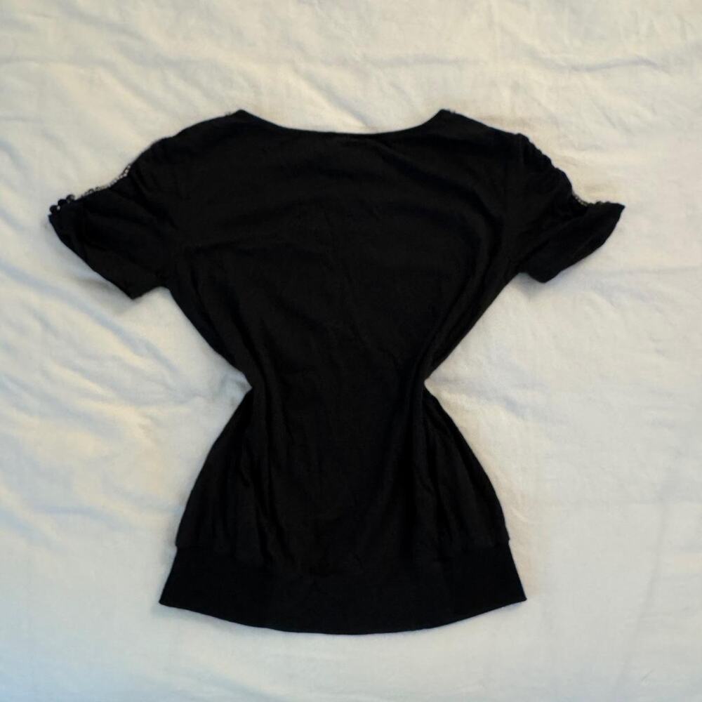 Black‎ y2k shirt with diamond - Picture 3 of 4